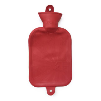 Bolsa lisa de hule natural para agua caliente color rojo marca Damaco