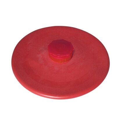Bolsa redonda de hule natural para agua fría o hielo color rojo marca Damaco